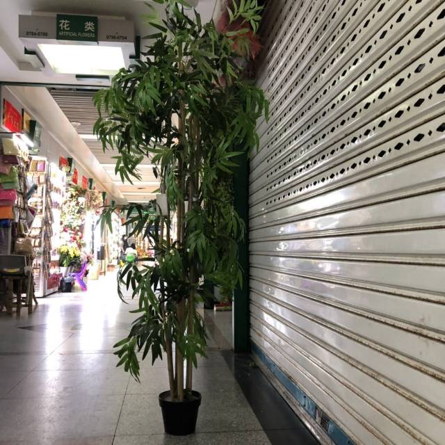 仿真竹子绿植塑料竹子阳台装饰品酒店走廊影楼道具