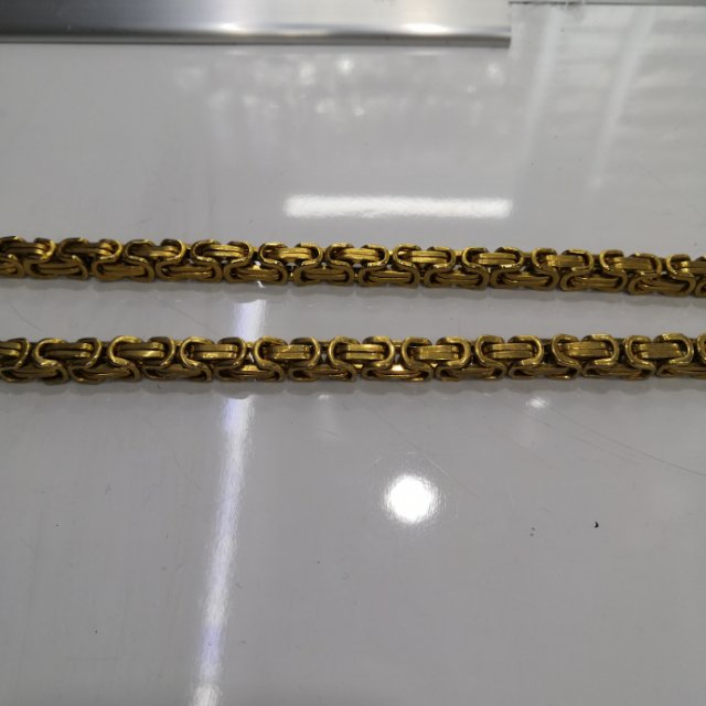 Stainless steel gold chain fadeless gold necklace
