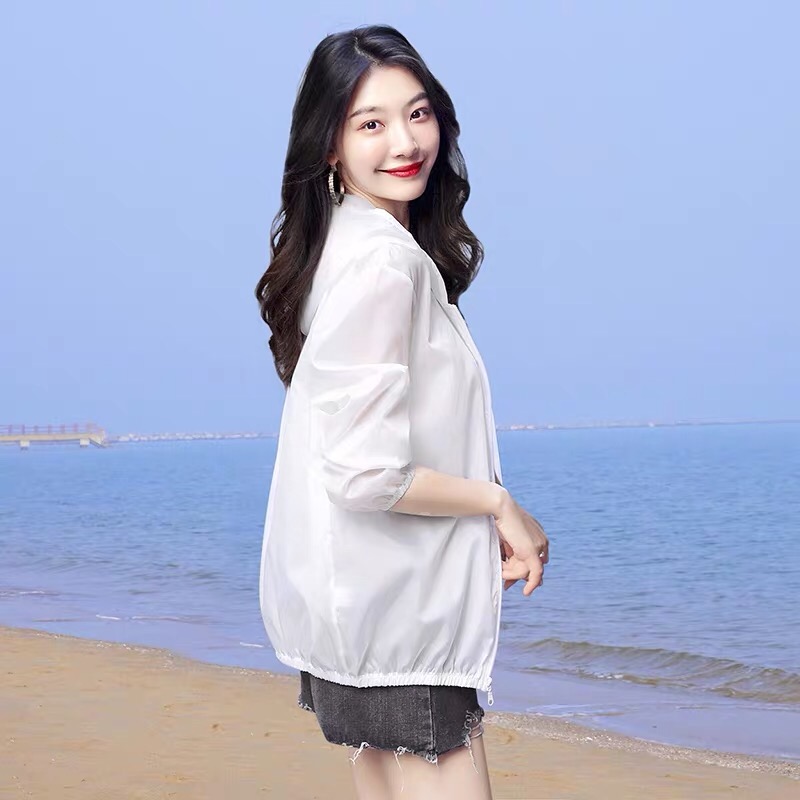 4. Sun-protective clothing -- Long sleeve for women 2020 new Summer INS trend -- Breathable, plussize outerwear -- SUNSCREEN thumbnail