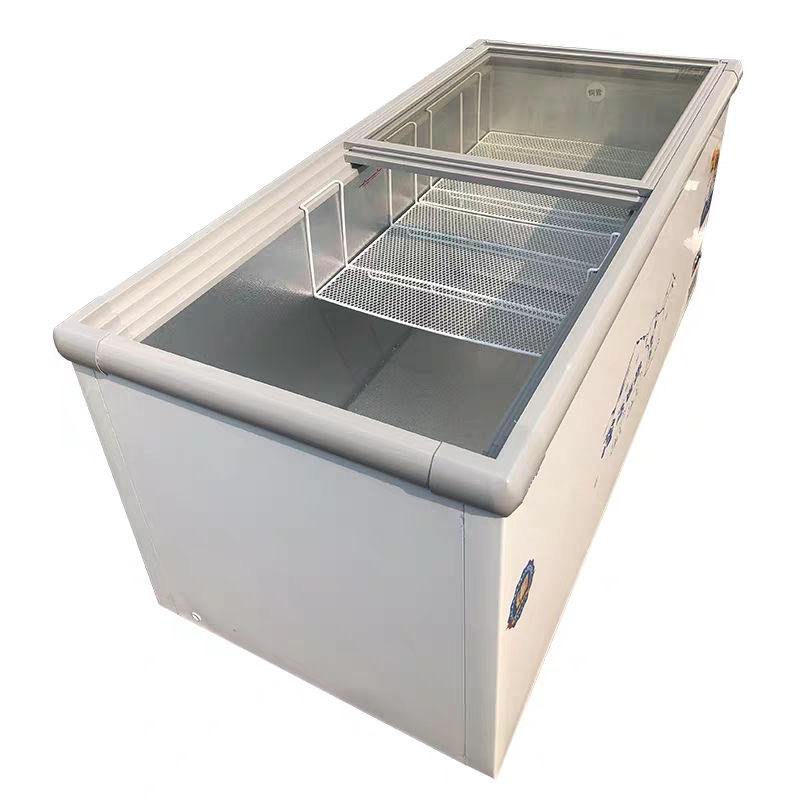 海瞳冰柜商用大容量卧式岛柜冷藏冷冻速冻展示柜玻璃门冷柜海鲜柜详情图2