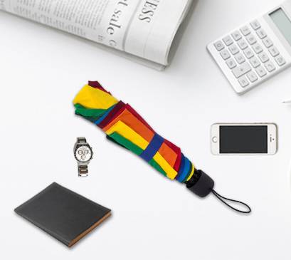 8-bone rainbow folding umbrella, insurance umbrella, advertising printing, customized logo, three-fold umbrella, all-weather and all-weather umbrella, wholesale in stock