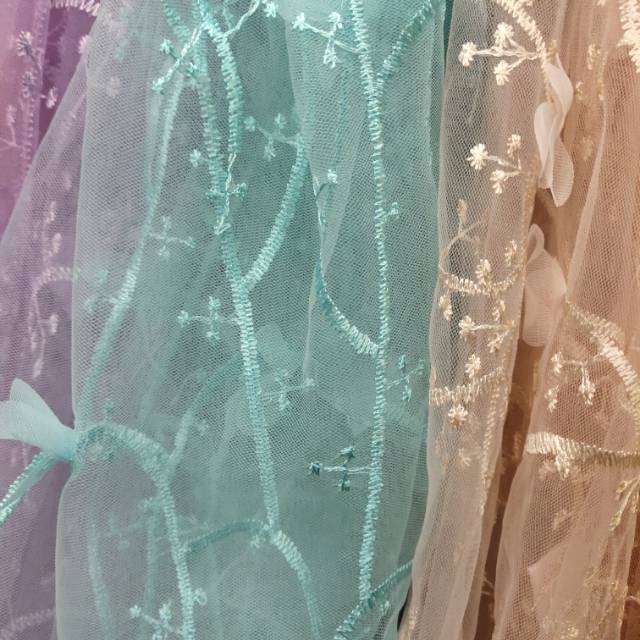 Mesh embroidery fabric for clothing, headwear and accessories Specification image