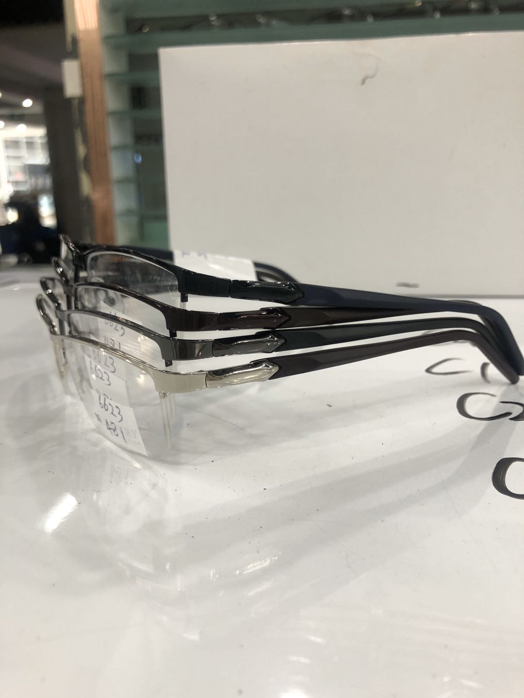 Student myopia glasses frame flat light glasses, low-key and lightweight photography style, unisex TR special offer price: 6159 Specification image