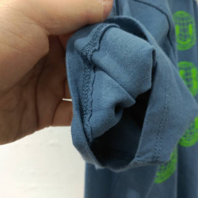 2021 New blue letter-printed short T-shirt (Sizes 120-160) Specification image