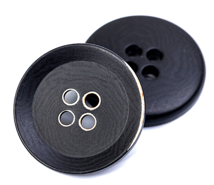 树脂腰扣圆服装辅料四眼珠纽扣衬风衣扣子配件