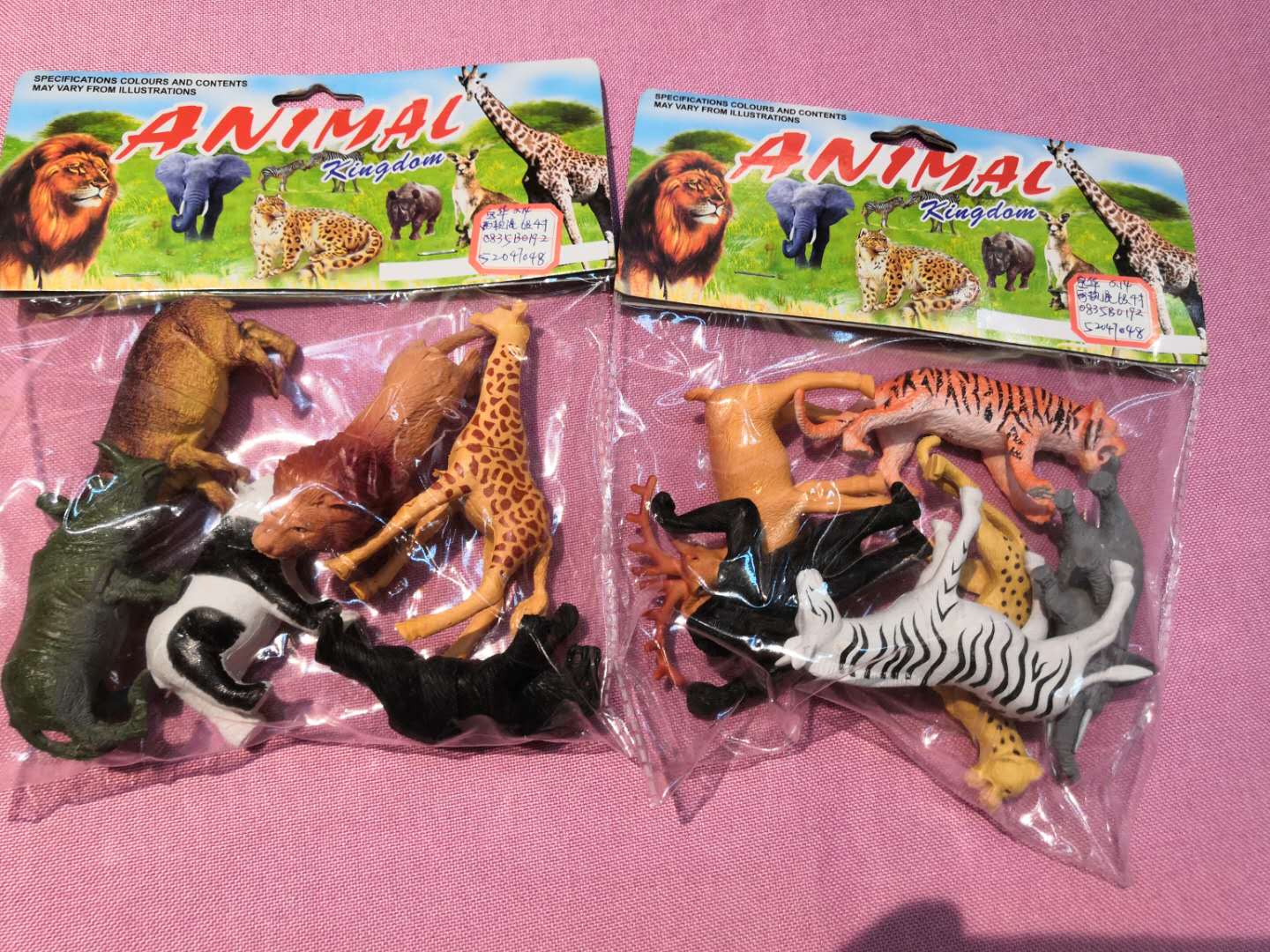 两款PVC仿真动物混装模型玩具早教玩具厂家批发