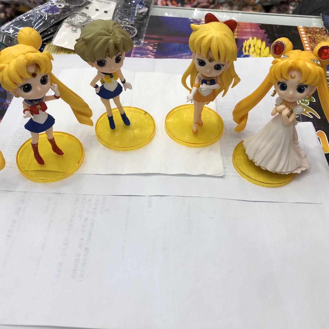 厂家直销pvc套装站立美少女摆件饰品