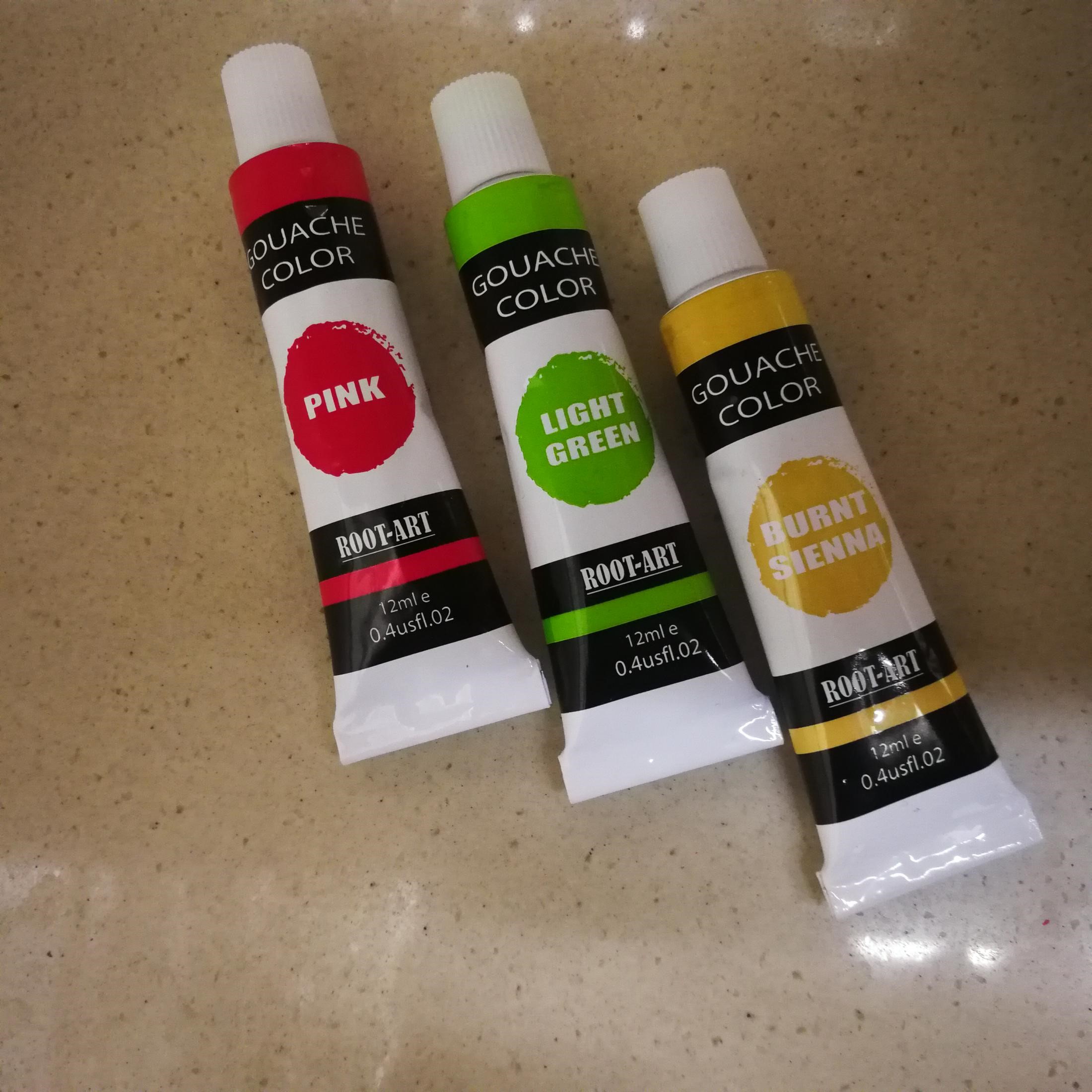 Rote Art Supplies Student Stationery Office Culture Art Calligraphy Drawing Supplies Art Pigment G01212 Gouache 12 Color 12Ml Paint Box Children Students Diy Hand-Painted Graffiti Specification drawing