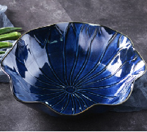 New lotus leaf cooking ceramic bowl wholesale thumbnail