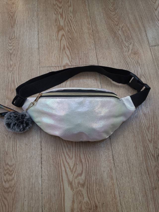 Bright Pu Multi-Functional Fanny Pack Ladies Large Capacity Money Collection Business Fanny Pack