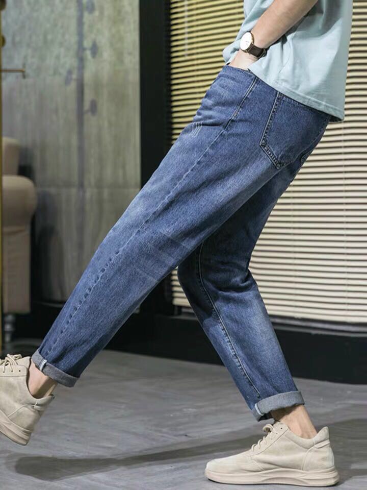 Men's business style jeans, comfortable fabric, fine workmanship Specification image