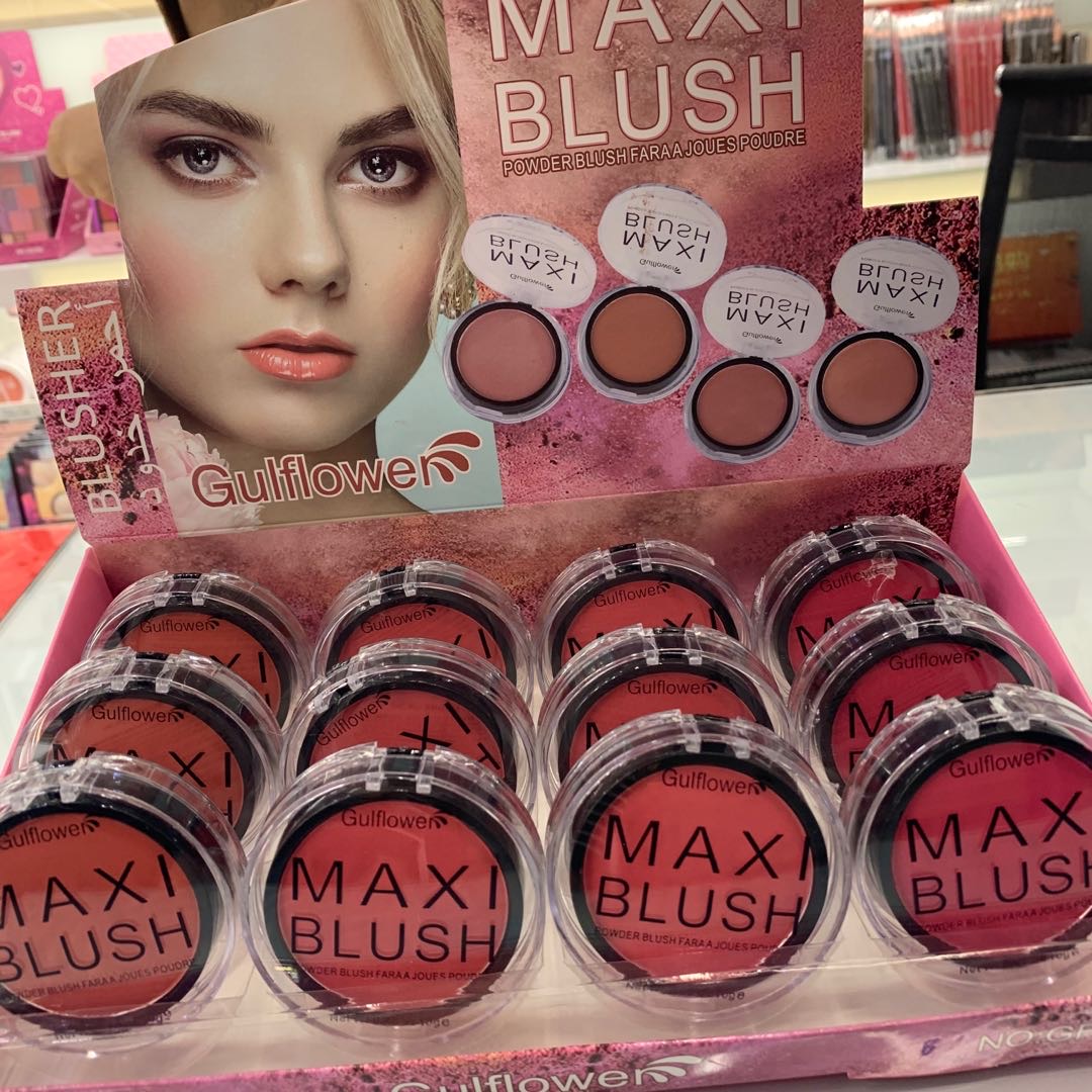 MAXIBLUSH圆形高级腮红盘腮红盒