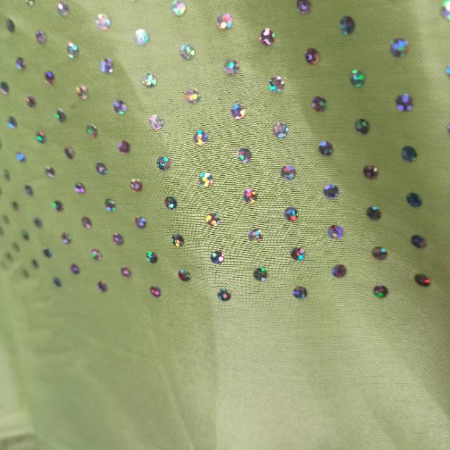 针纺布冲片浅绿色用于装饰服饰工艺品等面料细节图