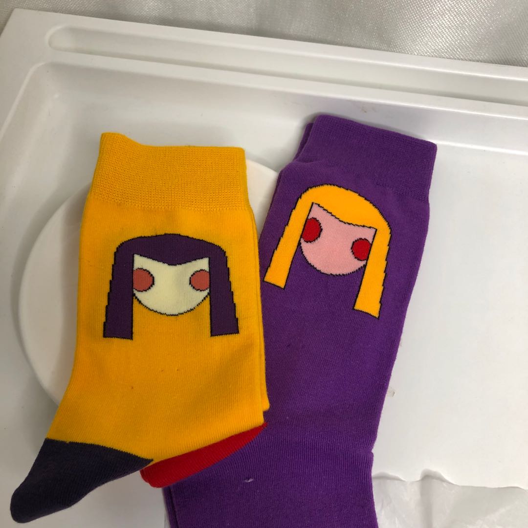 Cute cartoon short socks for women, pure cotton socks for spring and summer Specification image