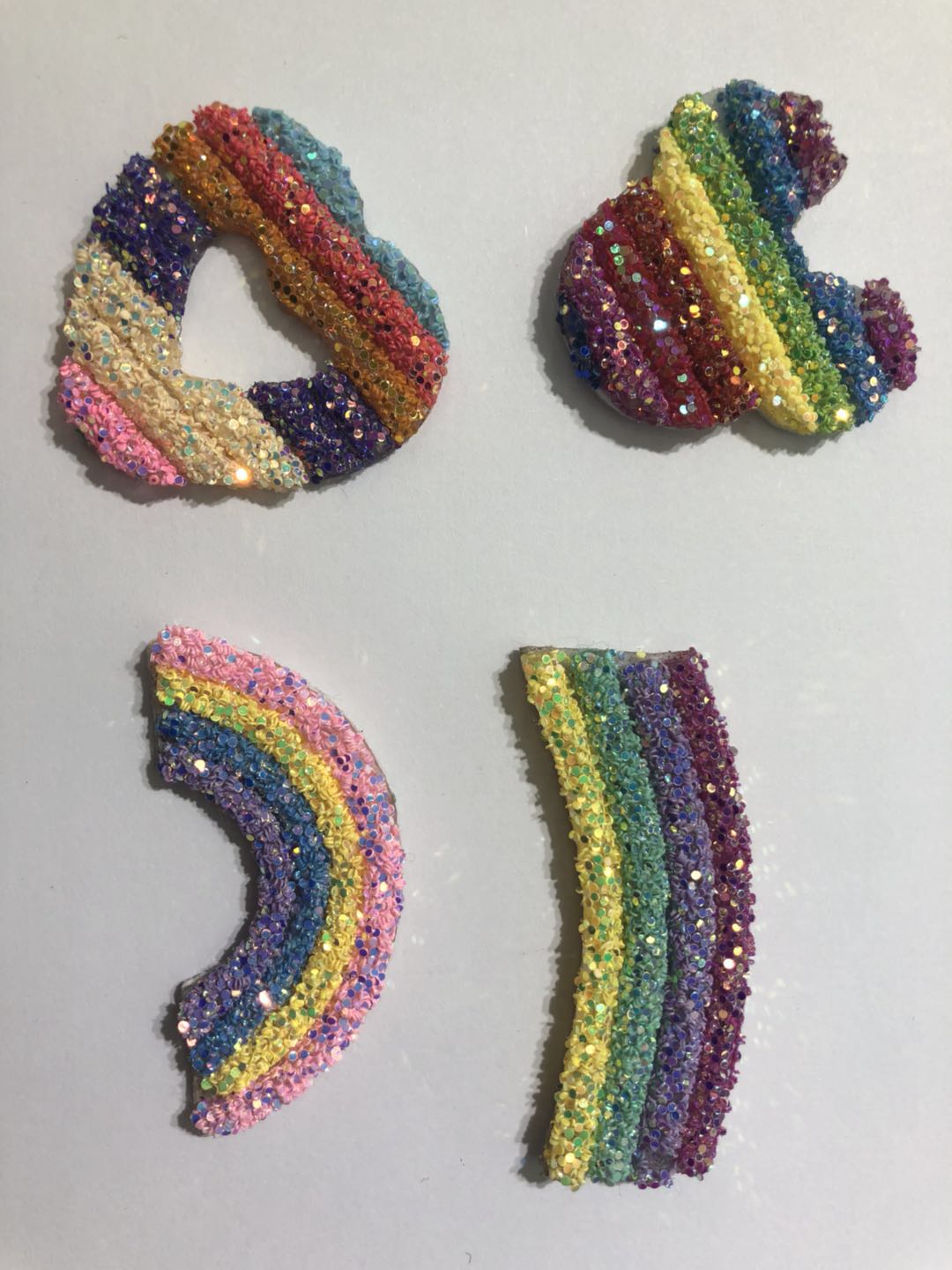 彩虹可爱造型图形条装饰配件