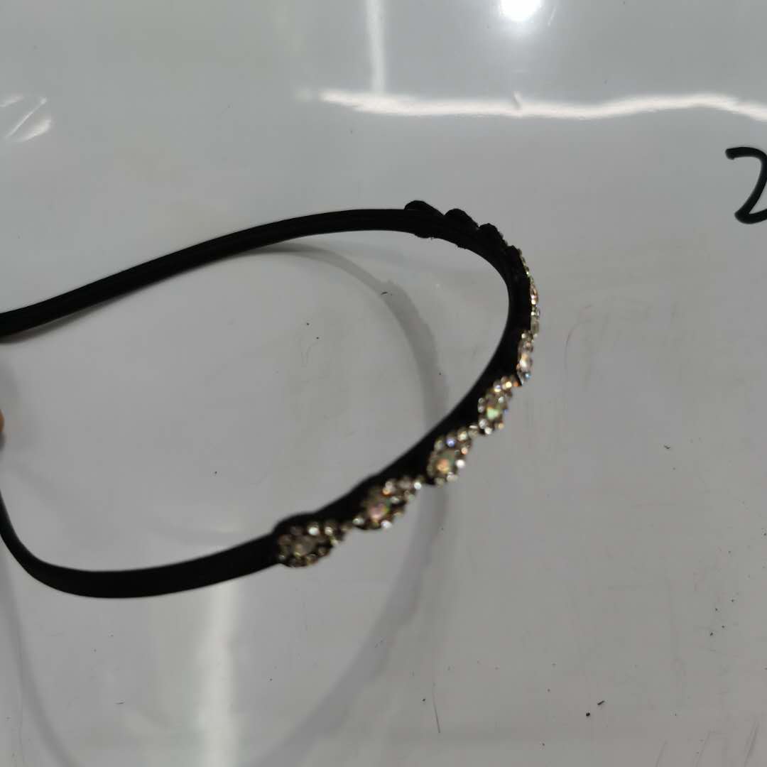 Korean Version Of Fashion Foreign Style Women's Headband Rhinestone Flower Head Buckle Specification drawing