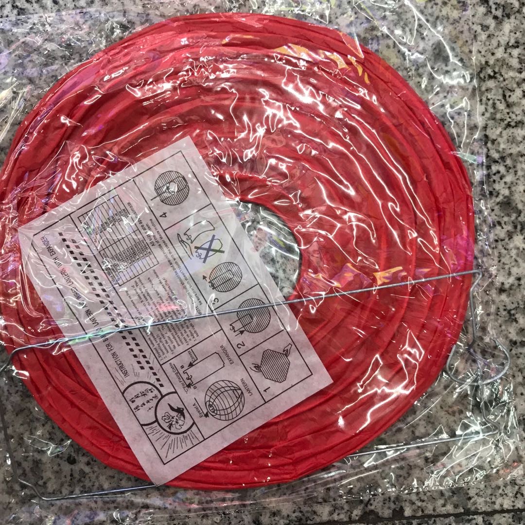 Factory direct sales and wholesale of folding lantern paper paste without candles, oval mixed color 600pc details Picture