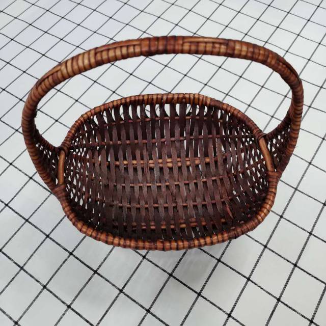 家用装饰用藤编柳编手提篮野餐篮购物篮菜篮子水果篮鸡蛋篮