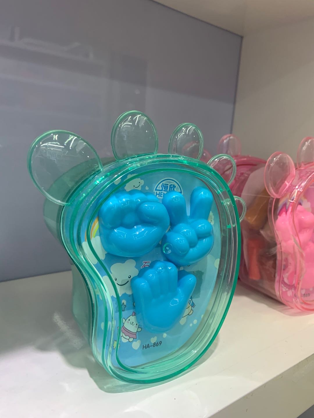 Multi-Color Big Foot With Mold Ultra Light Clay Playdough Non-Toxic Crystal Colored Clay Hand Clay details Picture