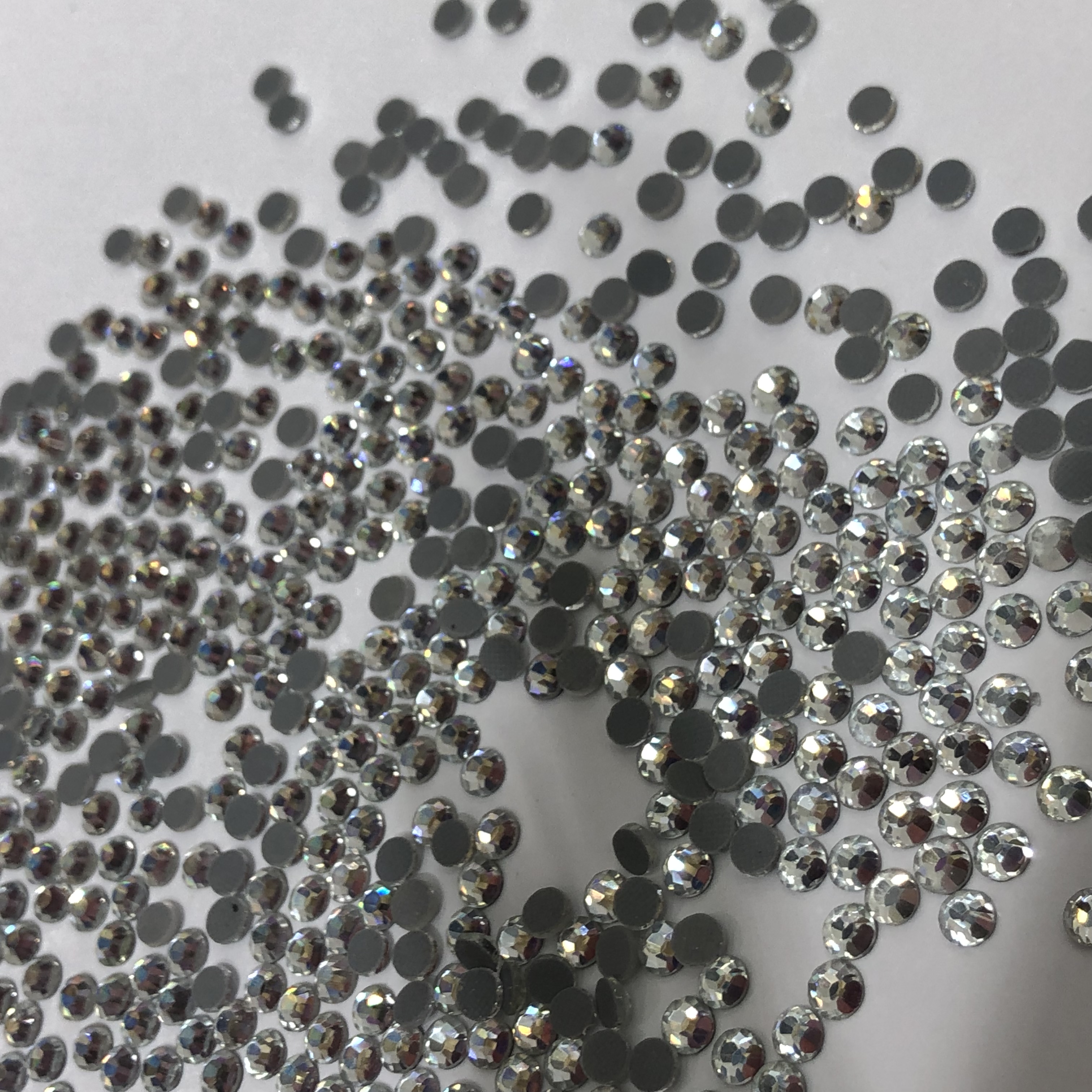 White Ss00 Middle East Drill Dmc Flat Bottom Drill Nail Art Drill Diy Drill Specification drawing