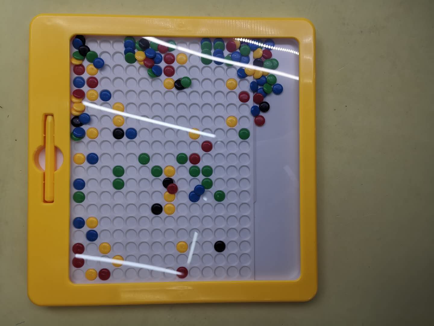 磁性早教益智家用磁力棋盘儿童磁珠棋子大号