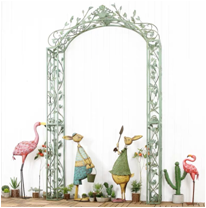 American country retro ironwork garden arch, European court style flower arch, climbing frame balcony flower shop decoration