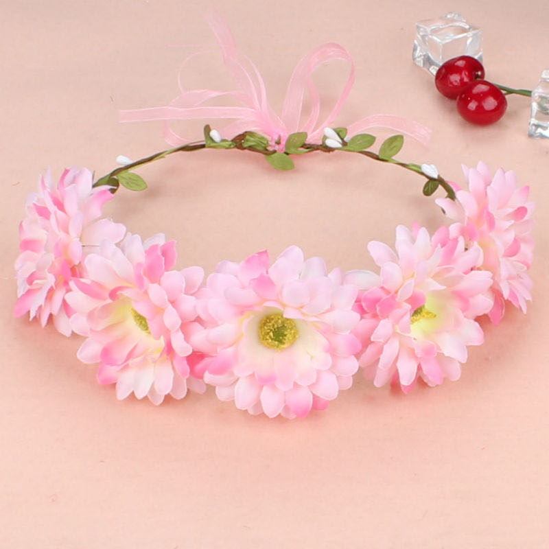 Sweet Bohemian faux flower headbands, garlands, seaside hair accessories, beach hair flower accessories, vacation headwear