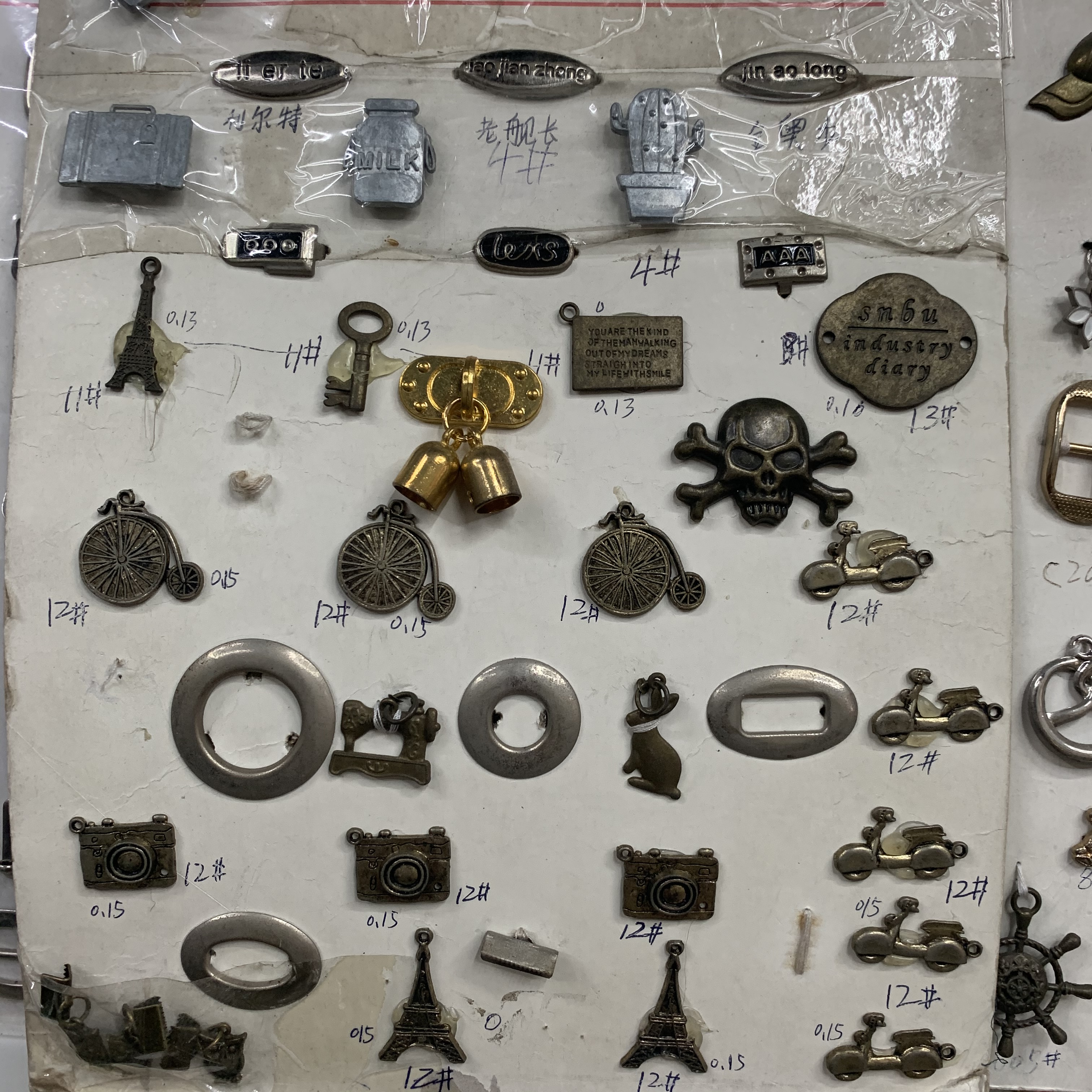 DIY手袋箱包五金扣高档女包穿带五皮具金装饰配件复古铜铁图