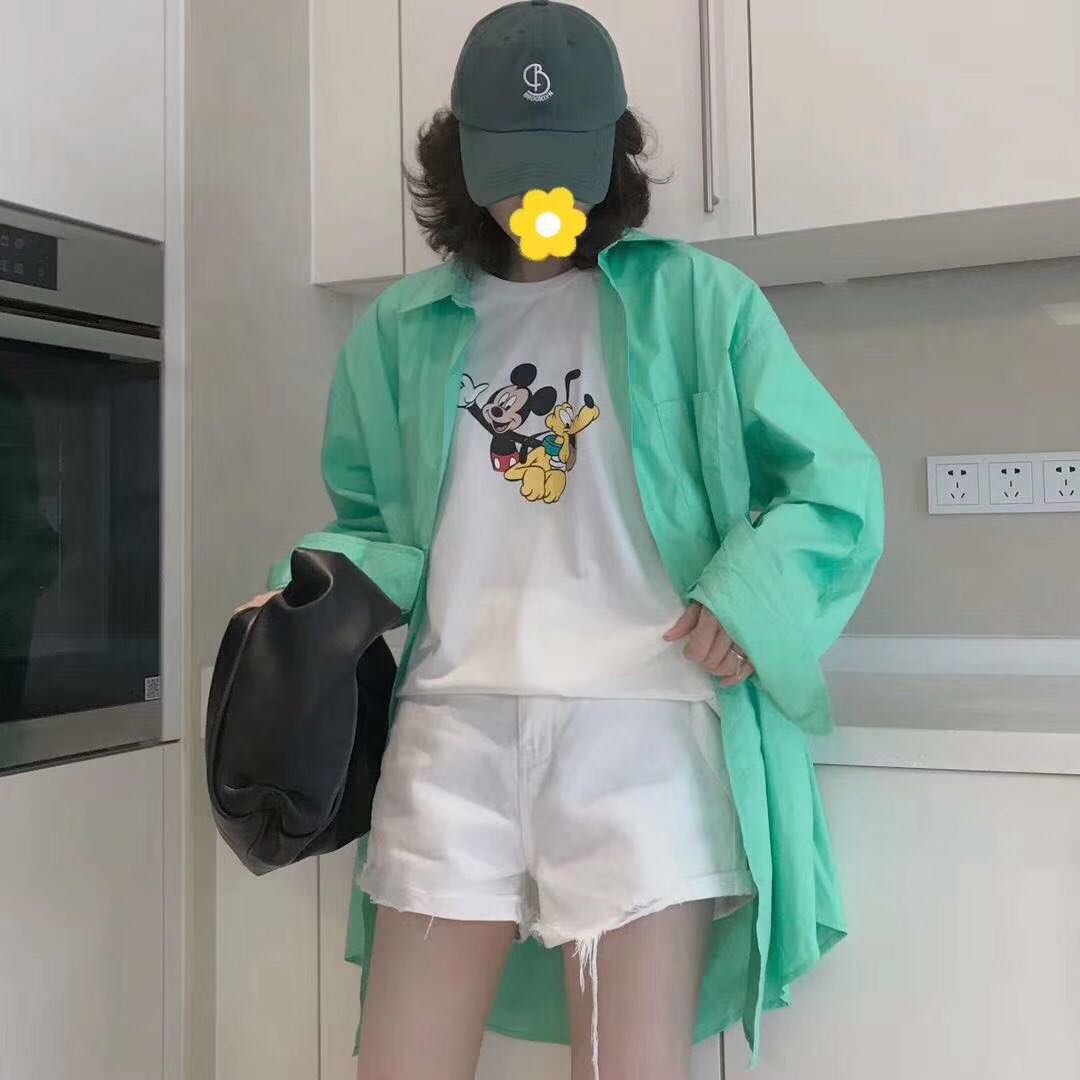 新款韩版设计感小众日系古着感少女衬衫女宽松长袖上衣潮产品图