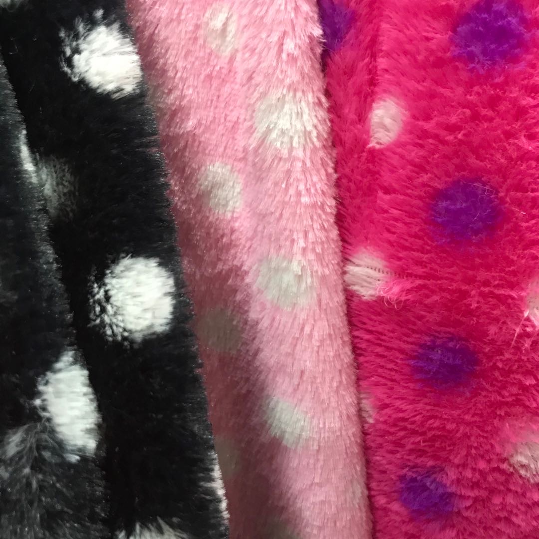 Small Polka Dot Pv Velvet Scarf Hat Pajamas Toy Crafts Soft And Comfortable details Picture