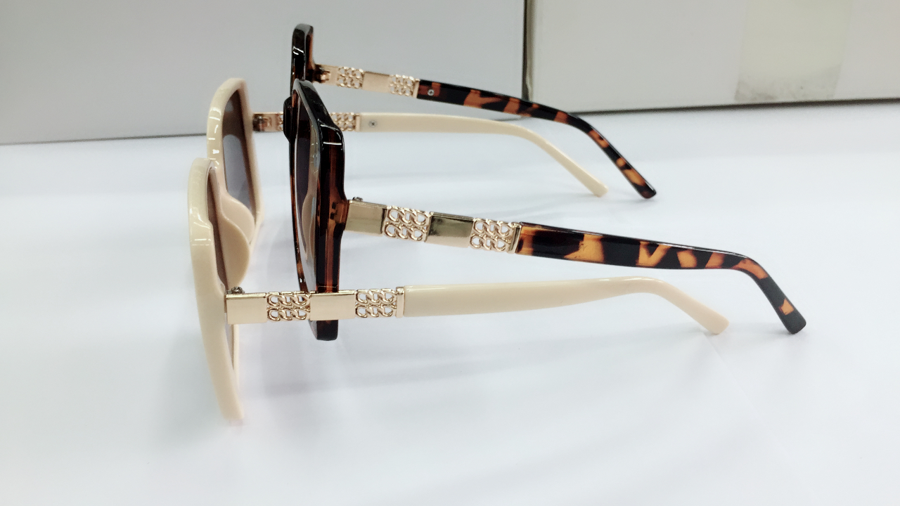 New trendy and fashionable street style sunglasses, large-framed ins round face slimming Korean-style Internet celebrity sunglasses 006 Specification image