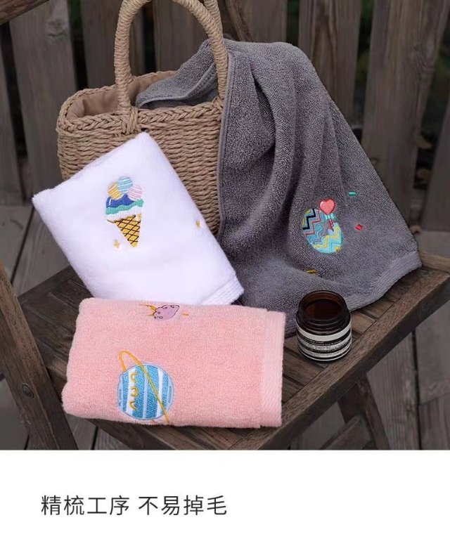 4673 Professional silk-screen towel advertising printing, towel customization, towel gift printing, logo details Picture