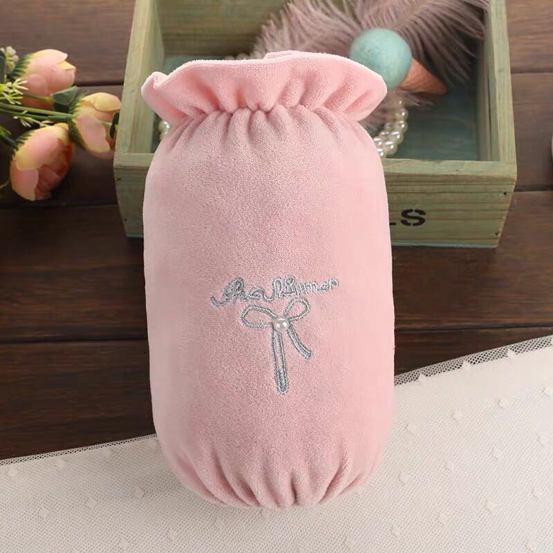 绒布材质纯棉格子袖套女长款冬季办公家务清洁防污厨房套袖学生袖头护袖图