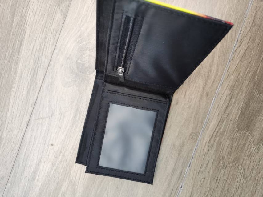 炫彩头像印花男士对折多功能钱包产品图