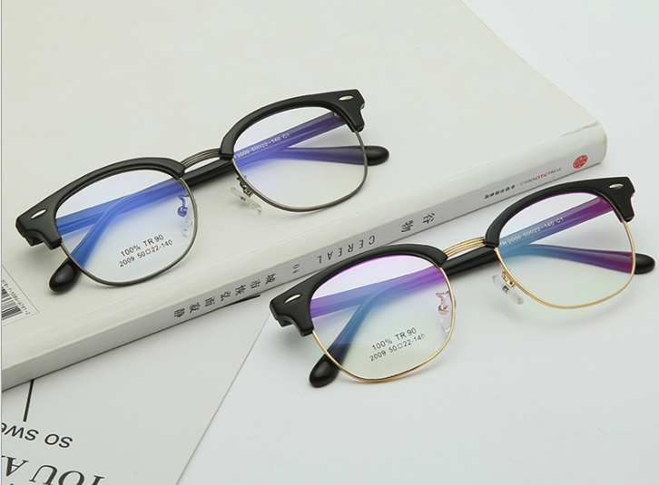 The new TR90 glasses frame is a bestseller on the Internet, featuring an ultra-light frame for myopia Specification image