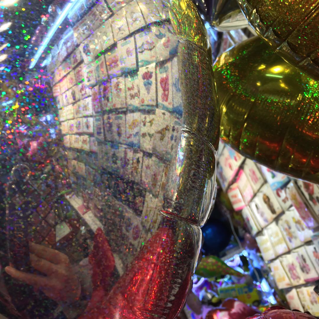 Disposable aluminum film heart-shaped balloons, environmentally friendly and pollution-free cultural aluminum film balloons details Picture