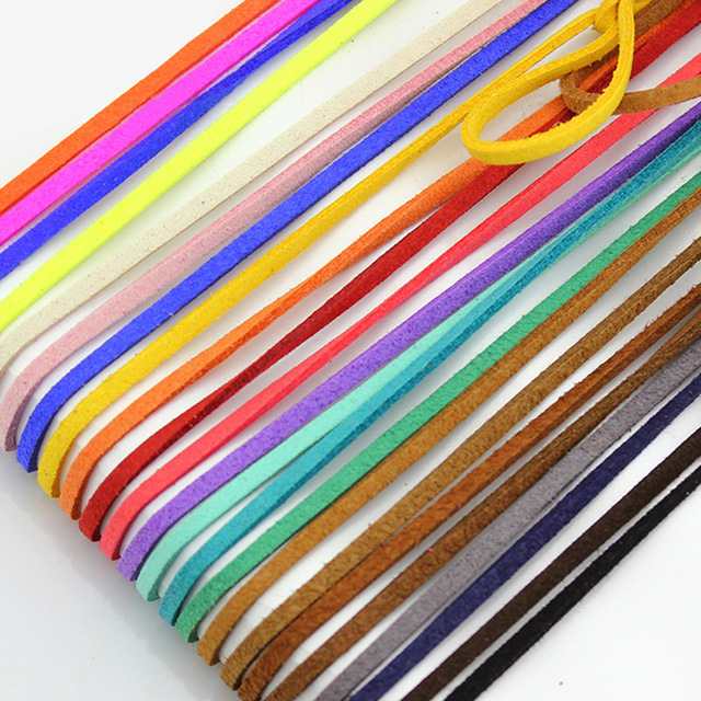 5. 1 meter/piece Korean velvet suede cord leather cord necklace bracelet sweater chain DIY material clothing accessories rope multicolor thumbnail