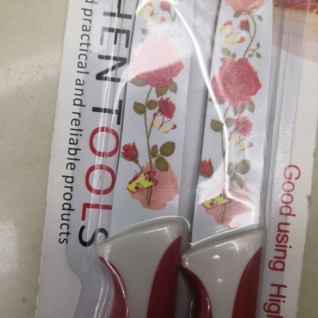 Household ceramic fruit knife mini fruit and vegetable cutting set, portable student knives for small dormitories Specification image