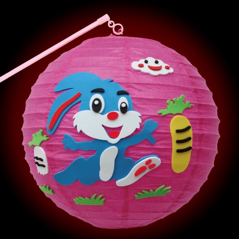 中秋卡通灯笼装饰幼儿园手工作业DIY细节图