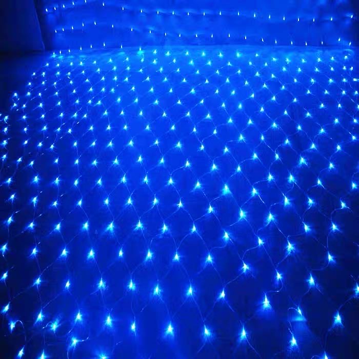 LED waterproof outdoor fishing net light, colorful string light, outdoor decorative light 1.5 meters