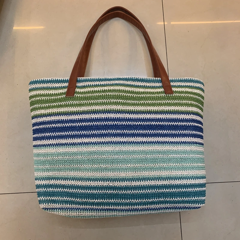 Beach Bag Youth Bag Carrying Cloth Bag Going Out Space Mommy Bag Straw Bag Female Hook Hook New Canvas Bag