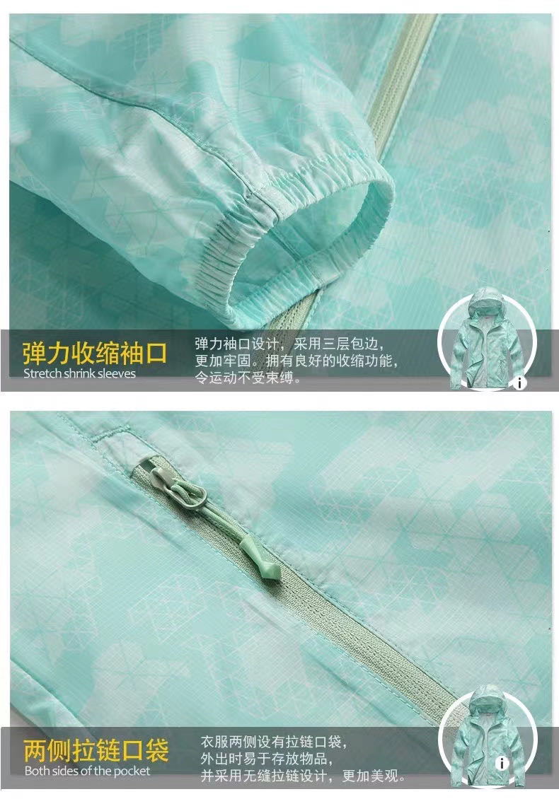 短外套防晒衣女2020夏季新款防紫外线百搭薄款网红骑车棒球冰青绿防晒服细节图