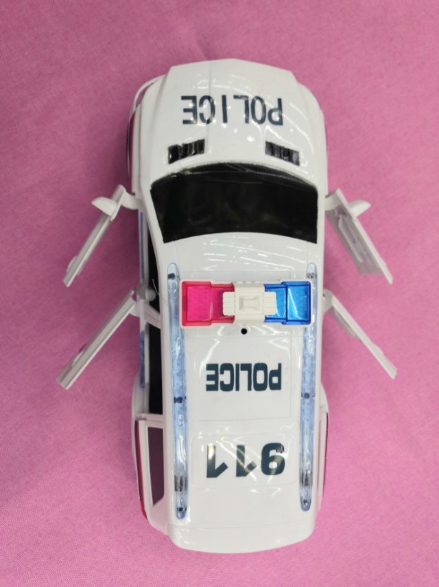 旭林玩具警车911带音乐可开车门模型汽车玩具厂家批发01