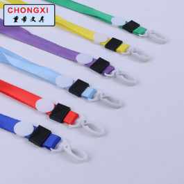 Supply 1.5cm thick olive buckle plastic badge rope access card rope work card lanyard exhibition lanyard