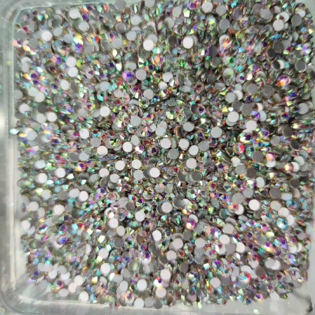 Flat Bottom Diamond Nail Art Ab Diamond Color Diamond Glass Sticker Diamond Handmade Rhinestones Diy Nail Diamond Jewelry
