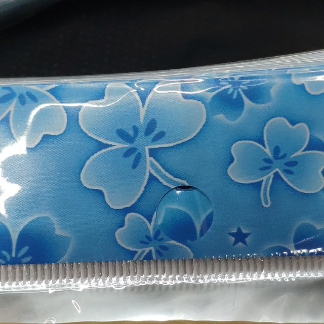 蓝色印花不干胶自粘袋定做印花塑料袋多尺寸细节图