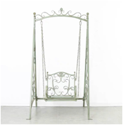 American country vintage made old iron swing rocking chair garden garden groceries outdoor swing