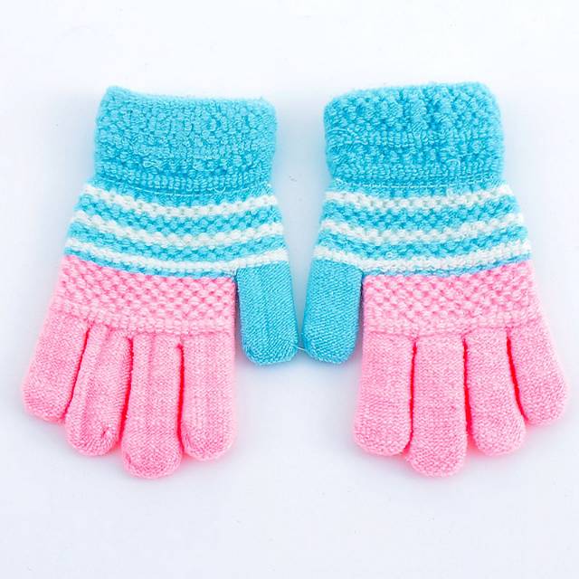 Children's gloves, colorful cashmere magic gloves, thick and warm gloves for cute kids Specification image