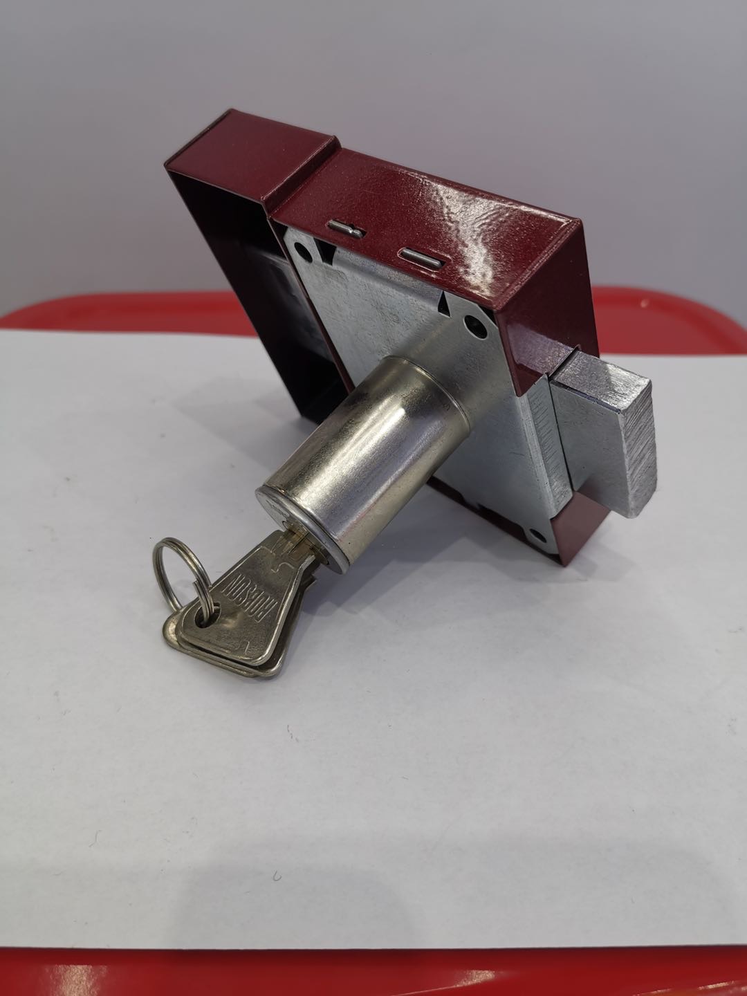202 Door lock, red lock body, self-use door lock, lock accessories details Picture