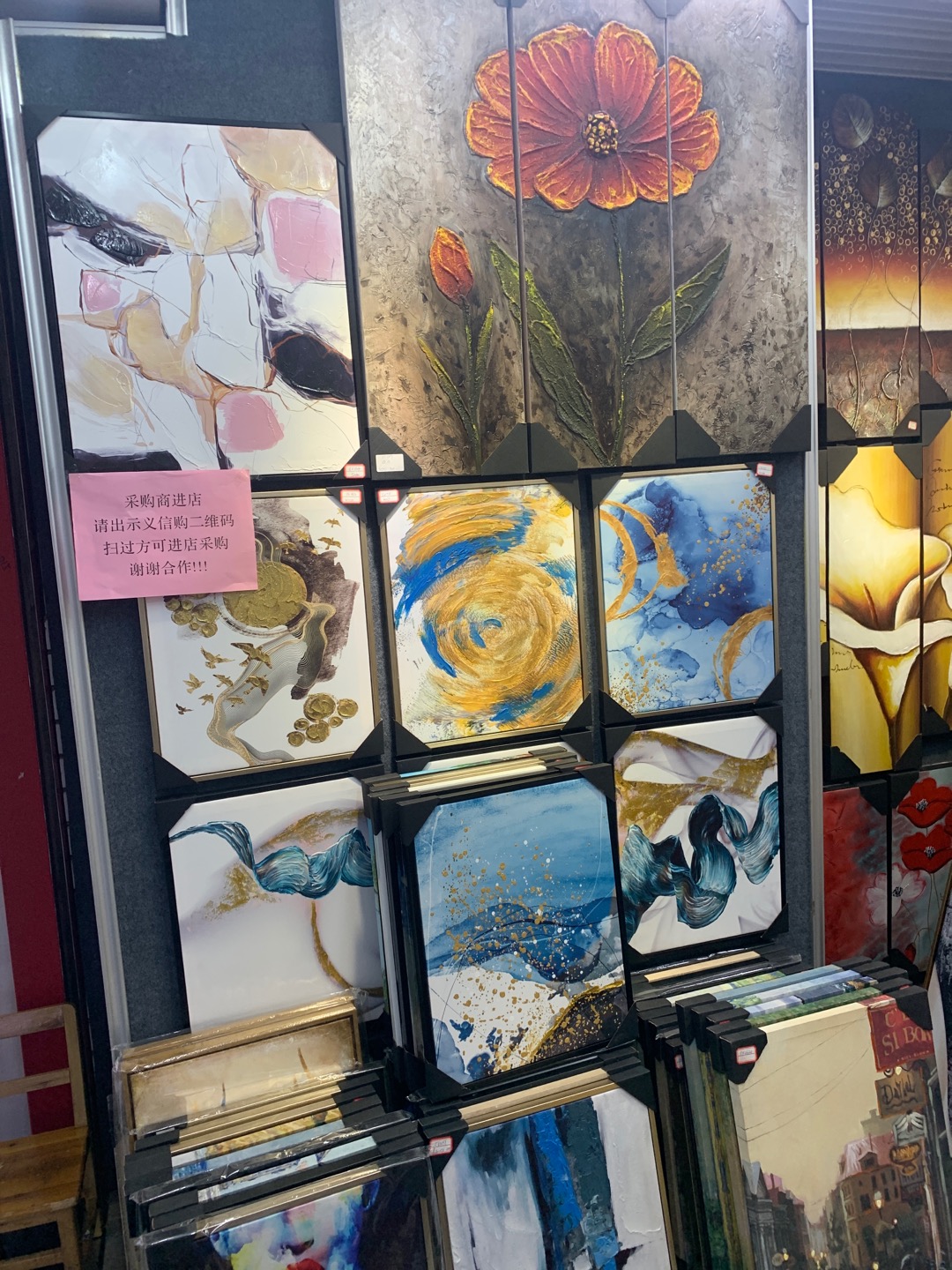 Another handcrafted oil painting scene in Yiwu City describe pic - 1